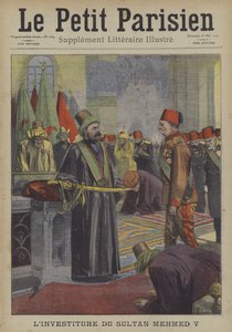 V. Mehmed szultán beavatása az Oszmán Birodalomból