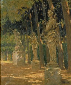 Carrefour a Tapis Vert végén, Versailles alkotó: Carroll Beckwith