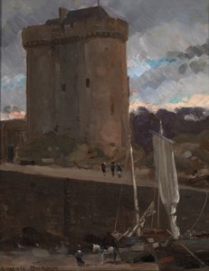 A Tour de Solidoron a St. Severin, Normandia, kb. 1877. alkotó: Carroll Beckwith