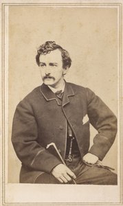 John Wilkes Booth Carte de visite, 1862 (albumnyomat a kártyán) alkotó: Case and Co. Silsbee