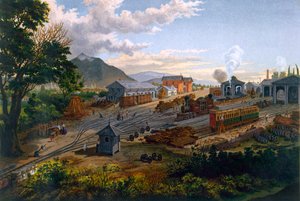 Orizabai állomás, 1878 alkotó: Casimiro Castro