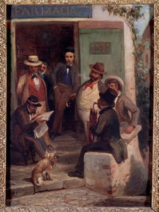 Hírek a háborúból (olaj, vászon alkotó: Casimiro Teja