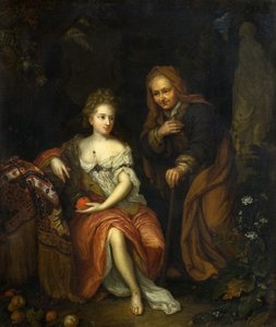 Vertumnus és Pomona alkotó: Caspar (follower of) Netscher
