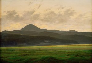 Hegyi táj Csehországban alkotó: Caspar David Friedrich