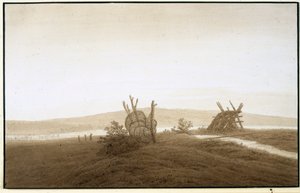 Caspar David Friedrich "Tollense-tó", 1806 körül alkotó: Caspar David Friedrich
