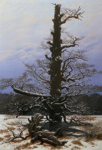 Tölgyfa a hóban. 1829 alkotó: Caspar David Friedrich