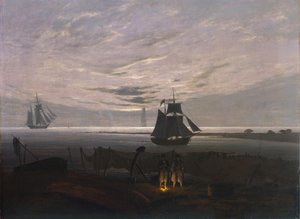 Este a Balti-tengeren, 1831 alkotó: Caspar David Friedrich