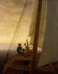 Német: Auf dem Segler Egy vitorlás hajón alkotó: Caspar David Friedrich