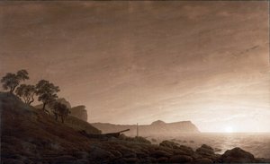 Német: Arkona látképe a felkelő holddal Arkona látképe a felkelő holddal alkotó: Caspar David Friedrich
