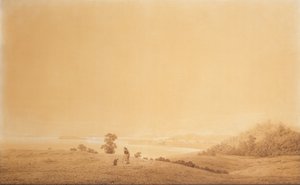 Német: Die Ostküste der Insel Rügen mit Schäfer Rügen szigetének keleti partja pásztorral alkotó: Caspar David Friedrich
