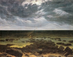 német: Seashore by Moonlight Seashore by Moonlight alkotó: Caspar David Friedrich