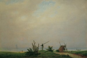 Német: Meeresstrand mit Fischer Tengerpart halászokkal alkotó: Caspar David Friedrich