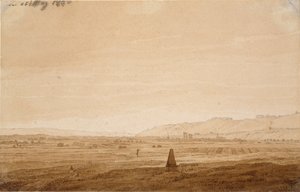 Táj obeliszktel, 1803 alkotó: Caspar David Friedrich