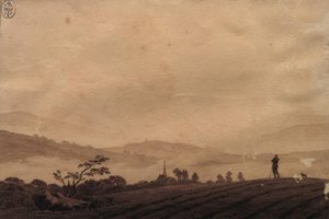 Ködös reggel alkotó: Caspar David Friedrich