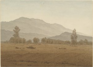 Újhold a Riesengebirge-hegység felett alkotó: Caspar David Friedrich