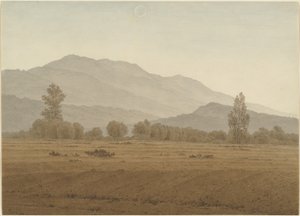 Újhold a Riesengebirge-hegység felett alkotó: Caspar David Friedrich