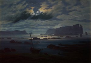 Az Északi-tenger holdfényben alkotó: Caspar David Friedrich