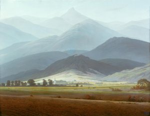 Óriás-hegység táj alkotó: Caspar David Friedrich