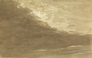 Felhőtanulmány holdfényben alkotó: Caspar David Friedrich
