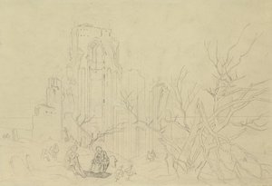 Tanulmány télre, 1803 alkotó: Caspar David Friedrich