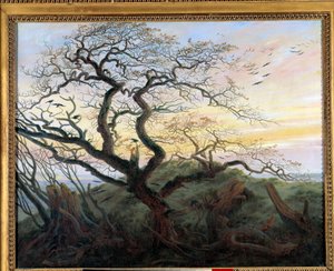 A fa varjakkal. Friedrich Caspar David (1774-1840) festménye alkotó: Caspar David Friedrich