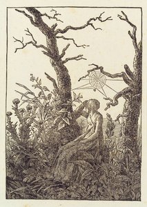 A nő a pókhálóval alkotó: Caspar David Friedrich