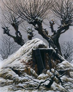Hóval borított kunyhó alkotó: Caspar David Friedrich