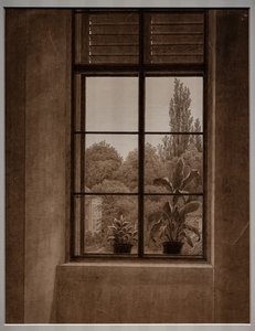 A parkra néző ablak alkotó: Caspar David Friedrich