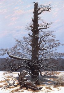 Téli táj (csupasz fa) alkotó: Caspar David Friedrich