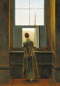 Nő az ablakban, 1822 alkotó: Caspar David Friedrich