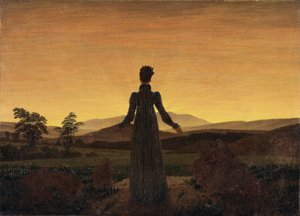 Nő a felkelő nap előtt, 1818 körül alkotó: Caspar David Friedrich