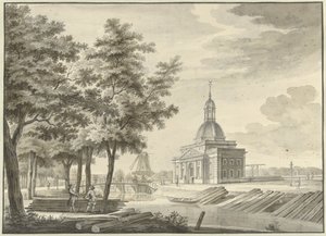 Kilátás az újonnan épült Muiderpoortra, 1771
