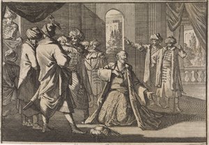 Fakardin emír IV. Murat szultán életéért könyörög, 1633