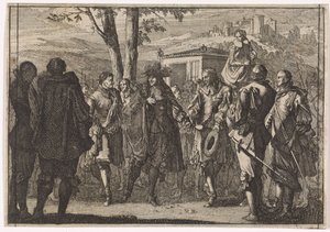 I. Károly angol királyt az angol katonák elfogják, 1647