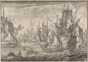 Tengerészeti csata török ​​hadihajók és a Máltai Lovagok gályái között, 1644