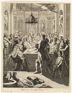 Belsazár lakomája alkotó: Caspar Luyken