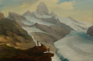 Kilátás a Bäniseggről az alsó Grindelwald-gleccserre. 1778
