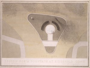 (Design for Fountain, Ridgefield, Connecticut) alkotó: Cass Gilbert