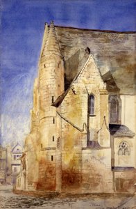 Old Church, Tours, Franciaország, 1880. alkotó: Cass Gilbert