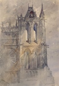 Southwest Tower, Amiens-i katedrális, 1880. alkotó: Cass Gilbert