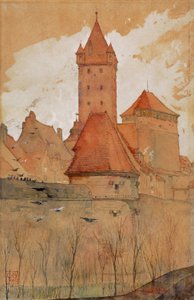 Tornyok a városfalról, Nürnberg alkotó: Cass Gilbert