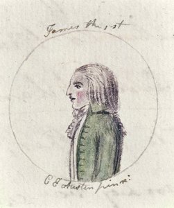 I. James, 1790 körül (toll, tinta és WC papíron)