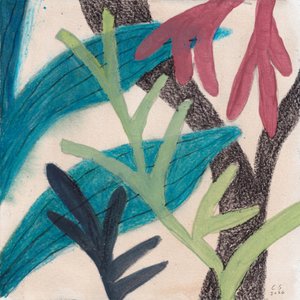 Színes, absztrakt növényi motívumok