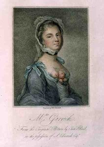 Mrs. Garrick, metszett W.P. Sherlock alkotó: Catherine (after) Read