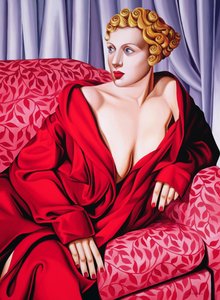 Piros kimonó alkotó: Catherine Abel