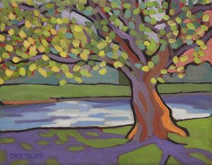 By the Sycamore, 2022 (olaj, vászon)