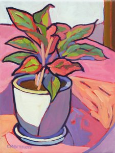 Cabana Plant, 2024 (olaj) alkotó: Catherine J Martzloff