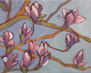 Magnolia Moment, 2022 (Olaj, vászon)