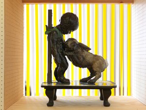 The Wonderful Story of the Tar Baby, 2010 (fa, agyag, szövet, festék)