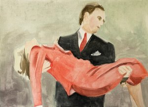 17.05.20 Azt mondta nekik, hogy ő ölte meg, 2020 (olaj, papír) alkotó: Cathy Lomax